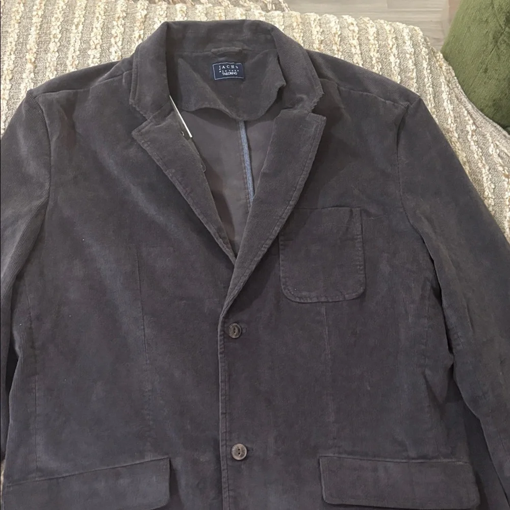 Jachs New York Gray Corduroy 2‎ Button Sport Jacket Men's Size XXL NWT